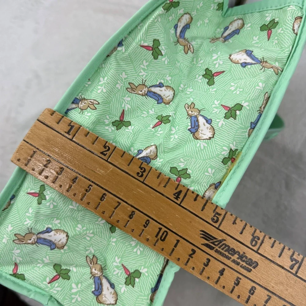 Vintage 1997 Enfamil Peter Rabbit Insulated Bag Green Beatrix Potter Tag